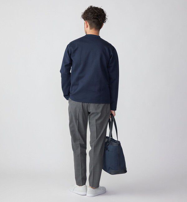 SHIPS「SHIPS:  ハイゲージ クルーネック ダンボールニット 長袖Tシャツ」|Tシャツ・カットソー|