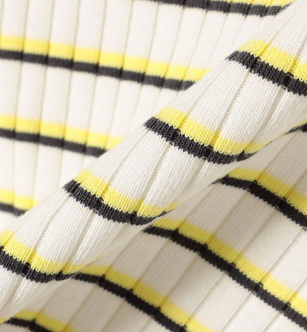 SHIPS any「SHIPS any:〈洗濯機可能〉テレコ リブ ハーフスリーブ TEE」|Tシャツ・カットソー|