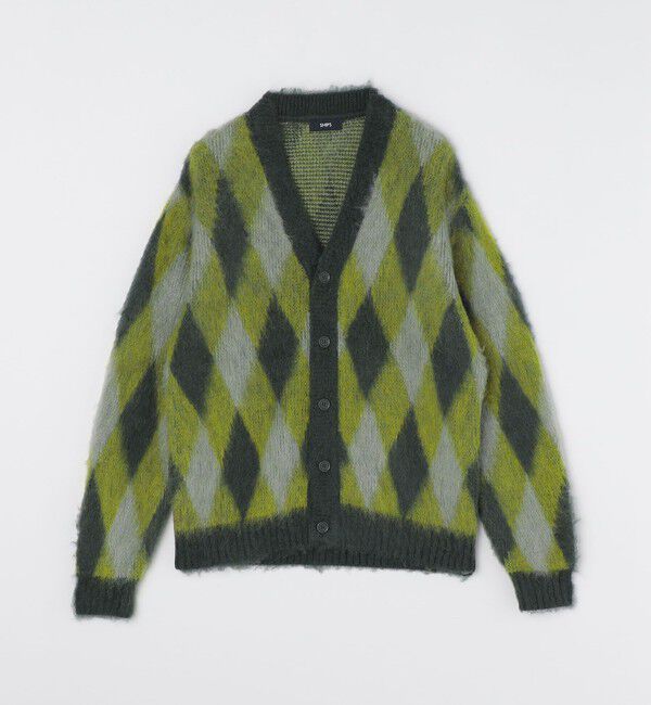 SHIPS「SHIPS: モヘヤ アーガイル Vネック ニット カーディガン」|カーディガン|