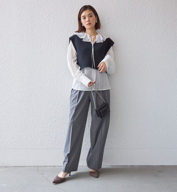 SHIPS for women「〈手洗い可能〉2タック トラウザー パンツ」|その他|