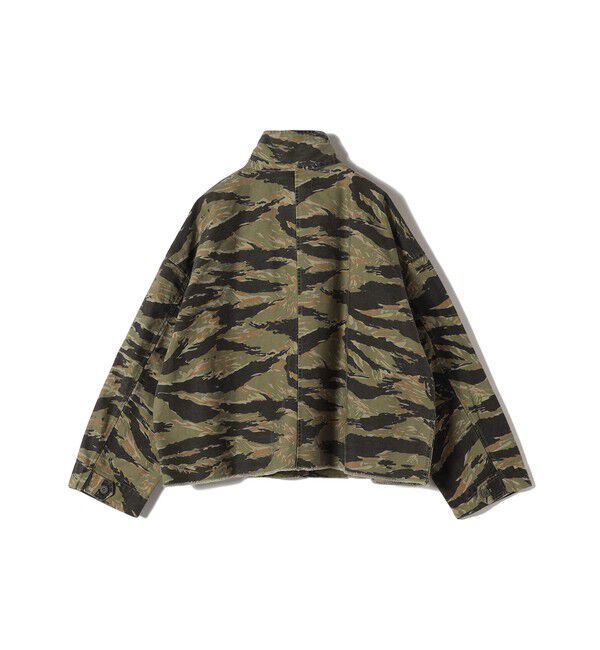 SHIPS for women「〈洗濯機可能〉ミリタリー バックサテン スタンドカラー ブルゾン」|ミリタリー・モッズコート|