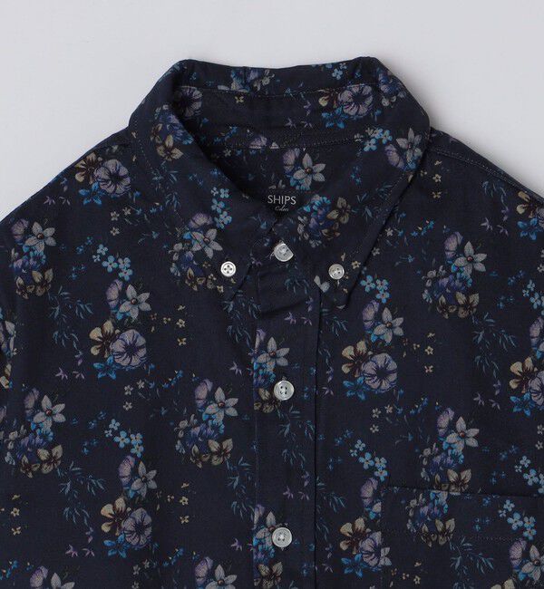 SHIPS Colors 「SHIPS Colors:〈洗濯機可能〉プリント ロングスリーブ シャツ」|シャツ・ブラウス|
