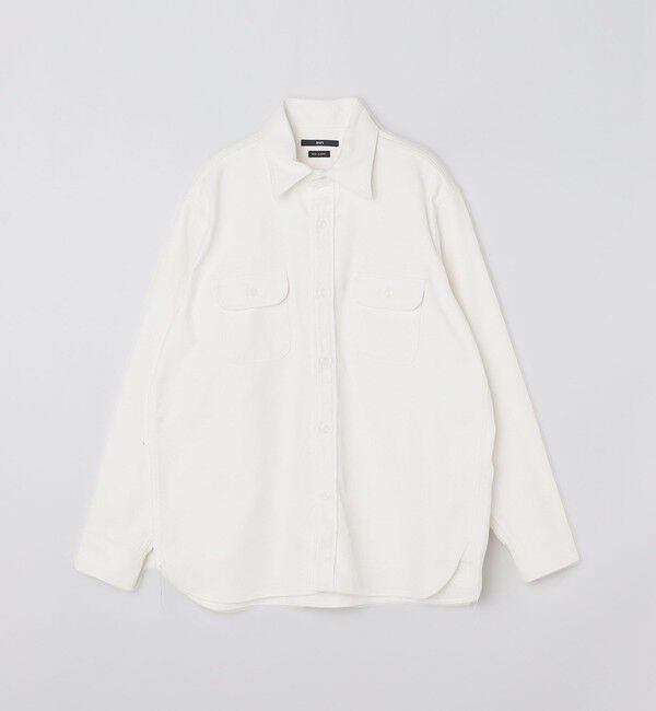 SHIPS「SHIPS: レギュラーカラー Wポケット ヘビーネル ワークシャツ」|シャツ・ブラウス|