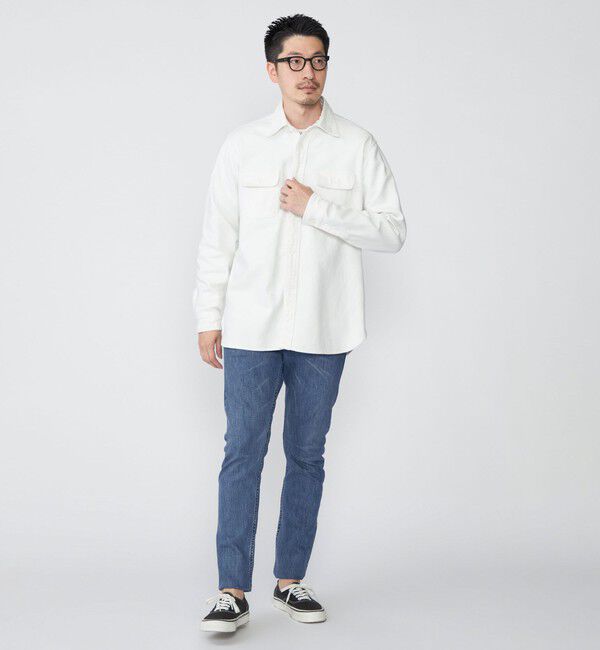 SHIPS「SHIPS: レギュラーカラー Wポケット ヘビーネル ワークシャツ」|シャツ・ブラウス|