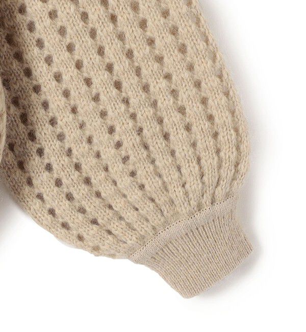 SHIPS for women「SHIPS Primary Navy Label:〈手洗い可能〉メッシュ ニット プルオーバー」|ニット・セーター|