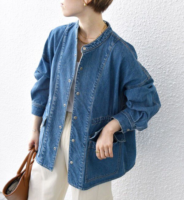 SHIPS any「SHIPS any: デニム ワーク ジャケット［SHIPS any DENIM］」|デニムジャケット|