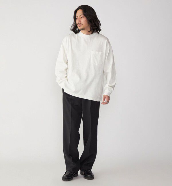 SHIPS「SHIPS: COTTON USA ポケット 長袖 Tシャツ ロンT」|Tシャツ・カットソー|