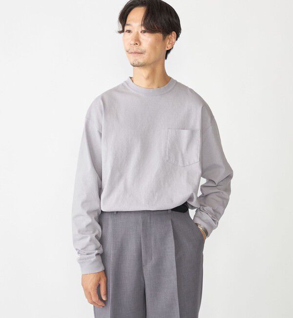 SHIPS「SHIPS: COTTON USA ポケット 長袖 Tシャツ ロンT」|Tシャツ・カットソー|
