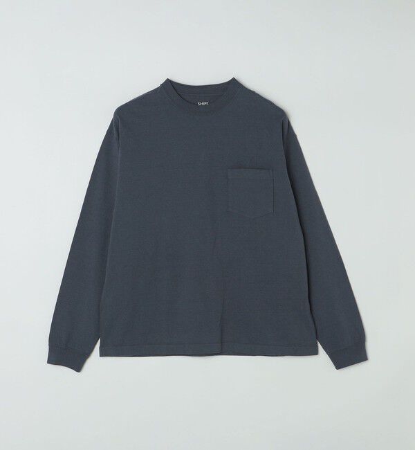 SHIPS「SHIPS: COTTON USA ポケット 長袖 Tシャツ ロンT」|Tシャツ・カットソー|