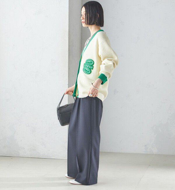 SHIPS for women「〈手洗い可能〉シャーク ツイード タック パンツ」|その他|