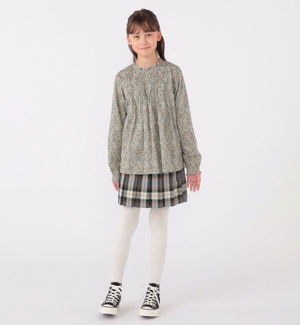 SHIPS KIDS「SHIPS KIDS:140～150cm / リバティ 長袖 ブラウス」|シャツ・ブラウス|