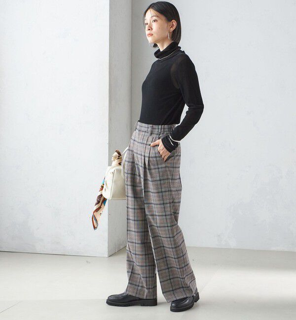 SHIPS for women「〈手洗い可能〉フロッキ― チュール タートルネック」|Tシャツ・カットソー|