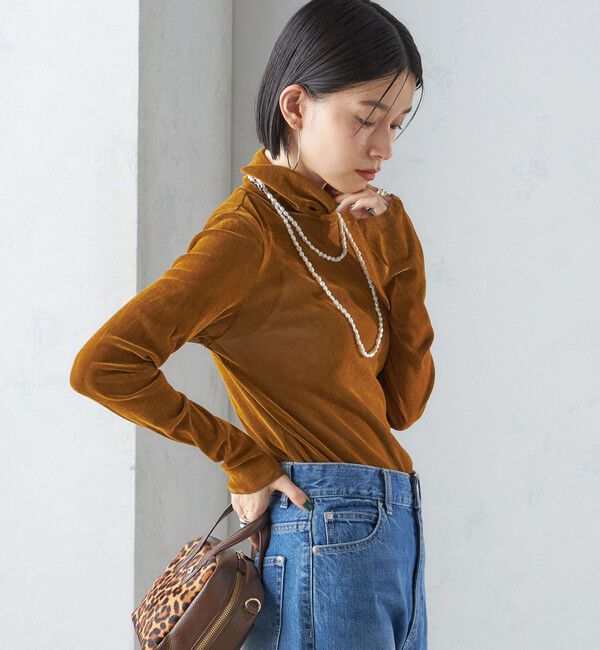 SHIPS for women「〈手洗い可能〉フロッキ― チュール タートルネック」|Tシャツ・カットソー|