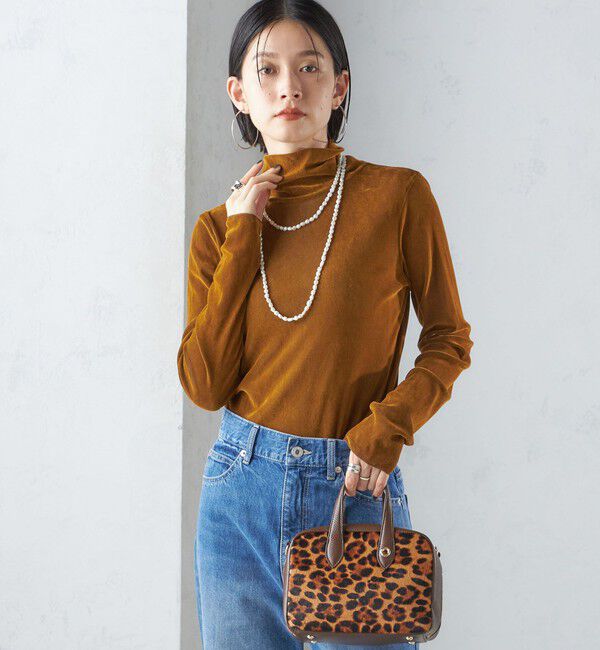 SHIPS for women「〈手洗い可能〉フロッキ― チュール タートルネック」|Tシャツ・カットソー|