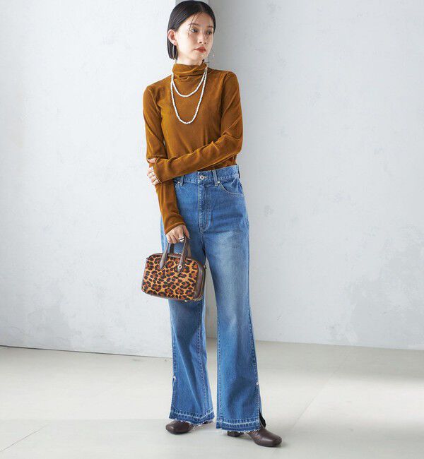 SHIPS for women「〈手洗い可能〉フロッキ― チュール タートルネック」|Tシャツ・カットソー|