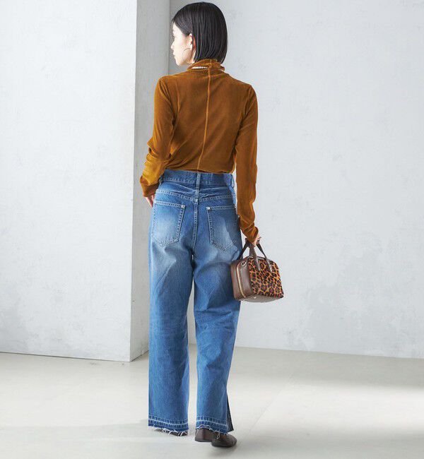 SHIPS for women「〈手洗い可能〉フロッキ― チュール タートルネック」|Tシャツ・カットソー|