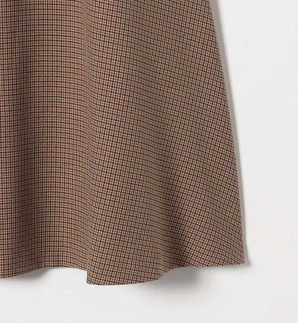 quaranciel「quaranciel:〈洗濯機可能〉チェック Aライン セミフレア スカート」|フレア|