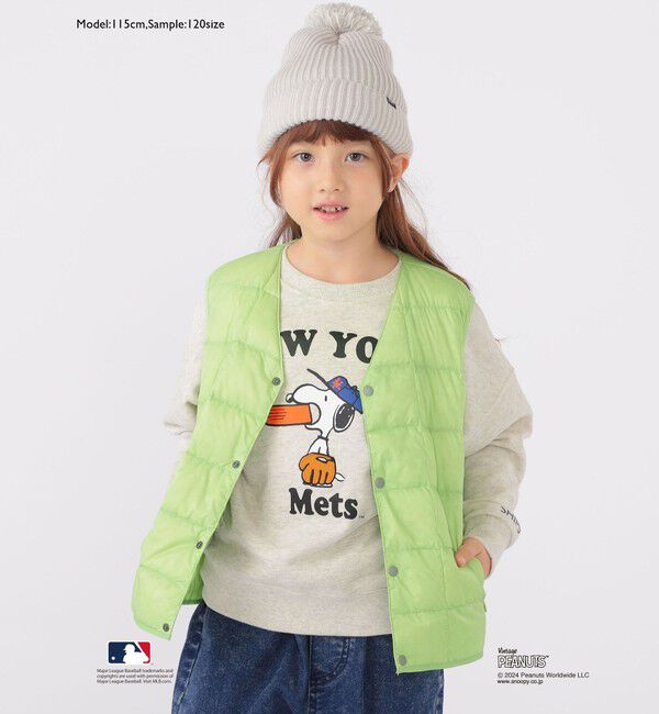 SHIPS KIDS「SHIPS KIDS:100～125cm / スヌーピー&times;MLB スウェット」|スウェット・ジャージ|