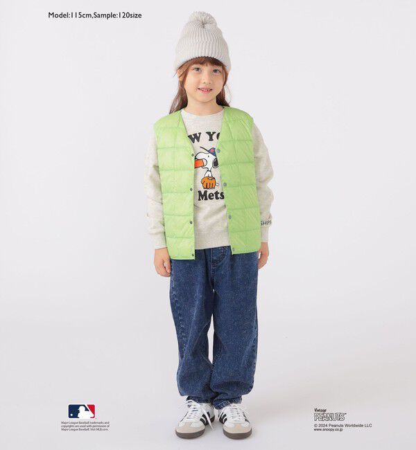 SHIPS KIDS「SHIPS KIDS:100～125cm / スヌーピー&times;MLB スウェット」|スウェット・ジャージ|
