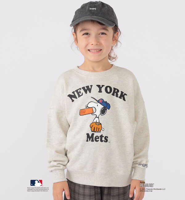 SHIPS KIDS「SHIPS KIDS:100～125cm / スヌーピー&times;MLB スウェット」|スウェット・ジャージ|