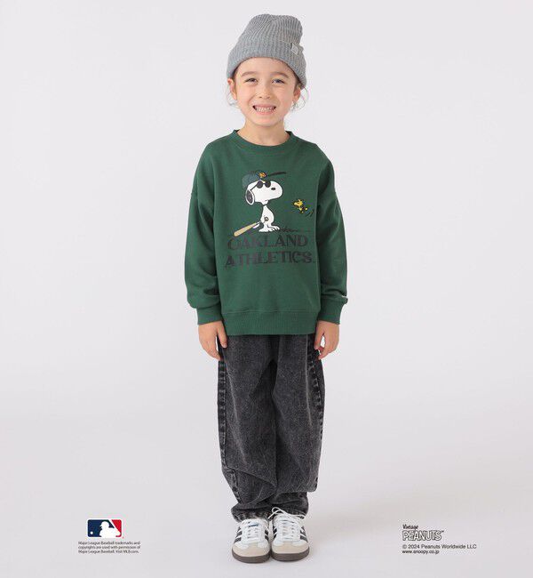 SHIPS KIDS「SHIPS KIDS:100～125cm / スヌーピー&times;MLB スウェット」|スウェット・ジャージ|