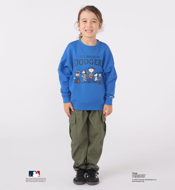 SHIPS KIDS「SHIPS KIDS:100～125cm / スヌーピー&times;MLB スウェット」|スウェット・ジャージ|