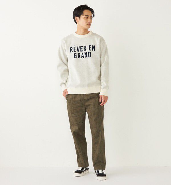 SHIPS Colors 「SHIPS Colors:〈手洗い可能〉モール ジャカード ロゴ ニット◇」|ニット・セーター|