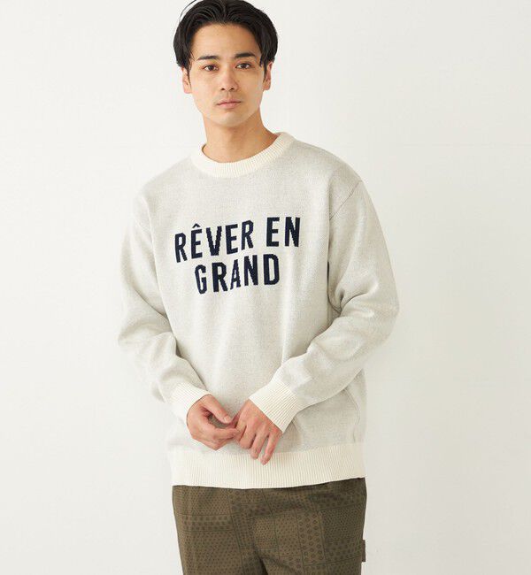 SHIPS Colors 「SHIPS Colors:〈手洗い可能〉モール ジャカード ロゴ ニット◇」|ニット・セーター|