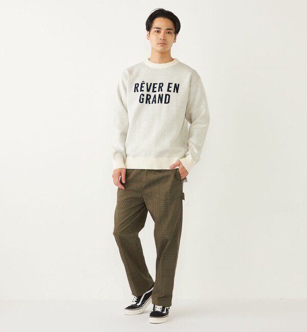 SHIPS Colors 「SHIPS Colors:〈手洗い可能〉モール ジャカード ロゴ ニット◇」|ニット・セーター|