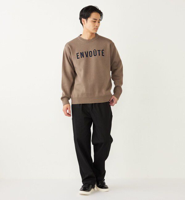 SHIPS Colors 「SHIPS Colors:〈手洗い可能〉モール ジャカード ロゴ ニット◇」|ニット・セーター|