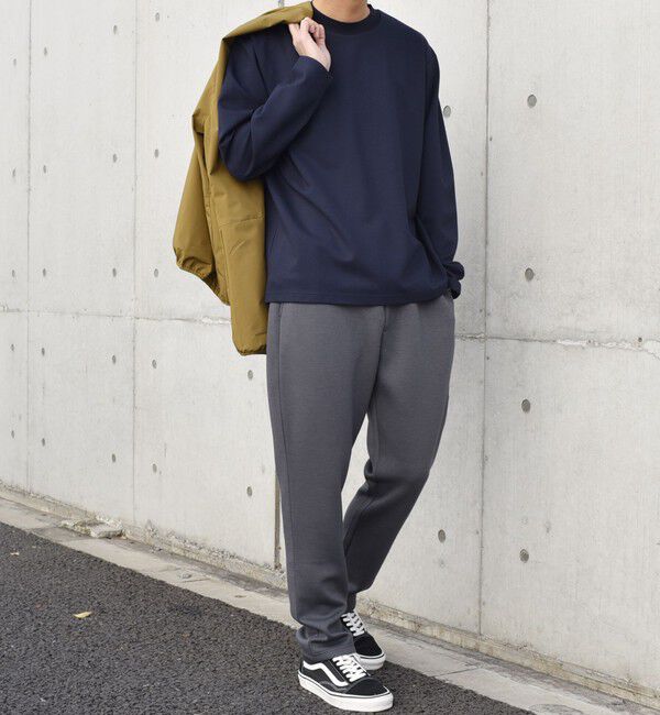 SHIPS any「SHIPS any: デザイン リブ ハイゲージ ポンチ クルーネック Tシャツ (ロンT)◇」|Tシャツ・カットソー|