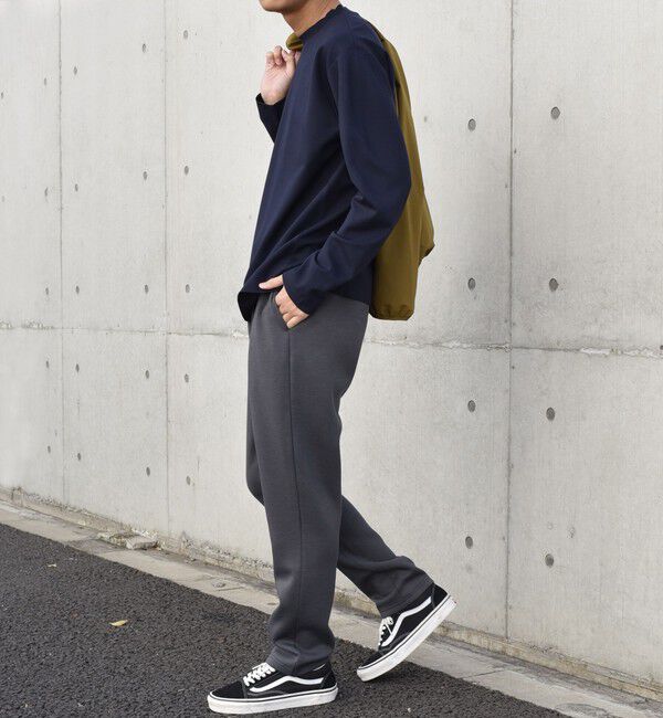 SHIPS any「SHIPS any: デザイン リブ ハイゲージ ポンチ クルーネック Tシャツ (ロンT)◇」|Tシャツ・カットソー|