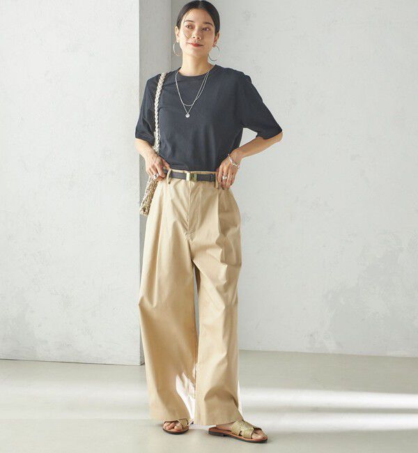 SHIPS for women「SHIPS Primary Navy Label:チノパンツ」|チノ|