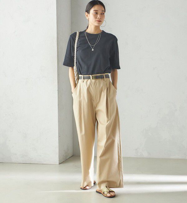 SHIPS for women「SHIPS Primary Navy Label:チノパンツ」|チノ|