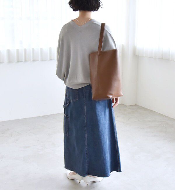 quaranciel「quaranciel:〈手洗い可能〉シアー ラメ ドルマン リブ ニット カーディガン」|カーディガン|