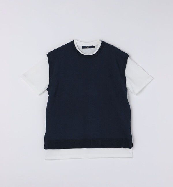 SHIPS Colors 「SHIPS Colors:〈洗濯機可能〉ベスト Tシャツ アンサンブル◇」|ニット・セーター|