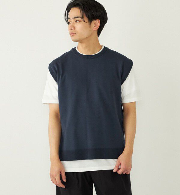 SHIPS Colors 「SHIPS Colors:〈洗濯機可能〉ベスト Tシャツ アンサンブル◇」|ニット・セーター|