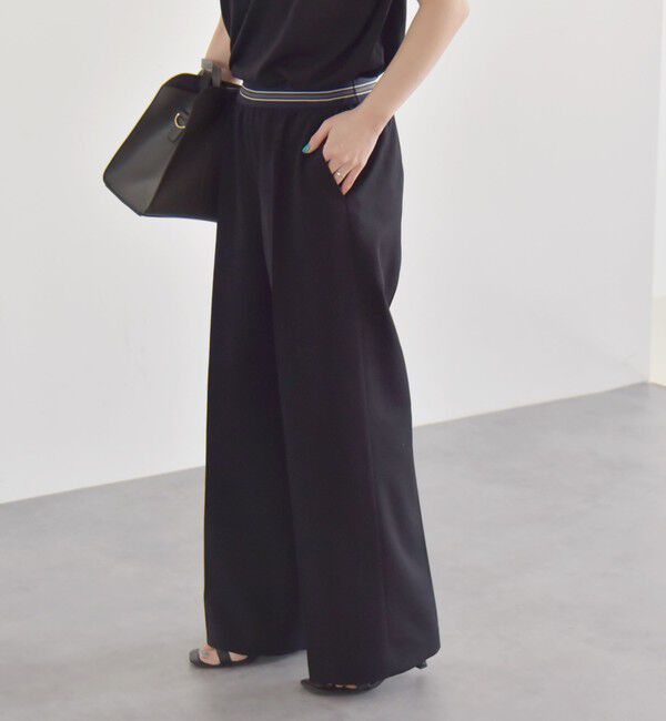 quaranciel「quaranciel:〈手洗い可能〉ウエスト ライン イージー ワイド パンツ 2」|その他|