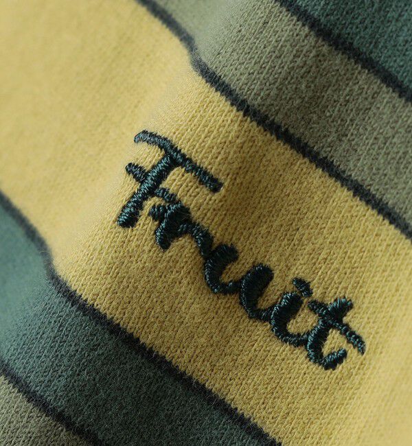 SHIPS any「FRUIT OF THE LOOM: 刺繍 ロゴ カラー ボーダー Tシャツ<KIDS>」|Tシャツ・カットソー|