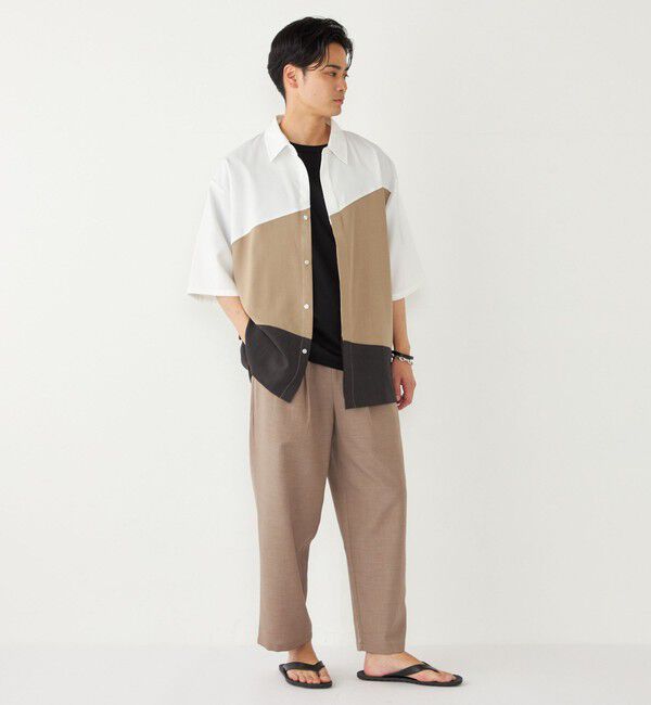 SHIPS Colors 「SHIPS Colors:〈洗濯機可能〉比翼 ブロッキング シャツ」|シャツ・ブラウス|