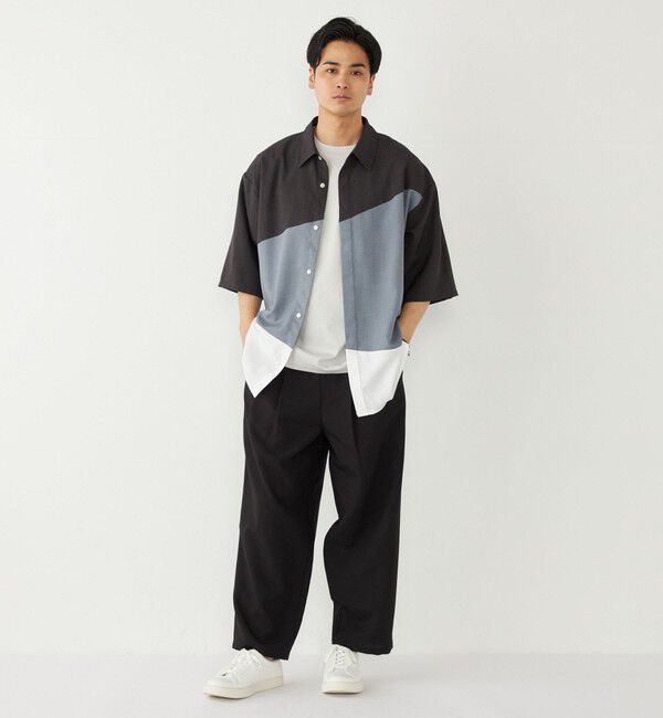 SHIPS Colors 「SHIPS Colors:〈洗濯機可能〉比翼 ブロッキング シャツ」|シャツ・ブラウス|