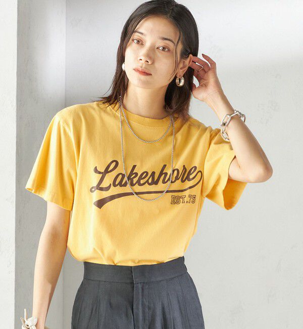 SHIPS for women「【SHIPS別注】Odub:〈手洗い可能〉プリント TEE」|Tシャツ・カットソー|