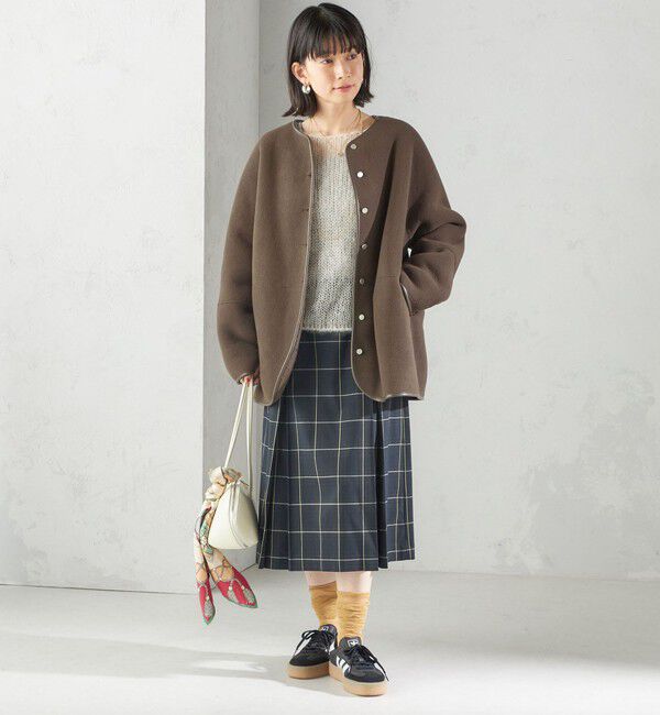 SHIPS for women「《一部追加予約》チェック ボックス プリーツ スカート」|スカート|