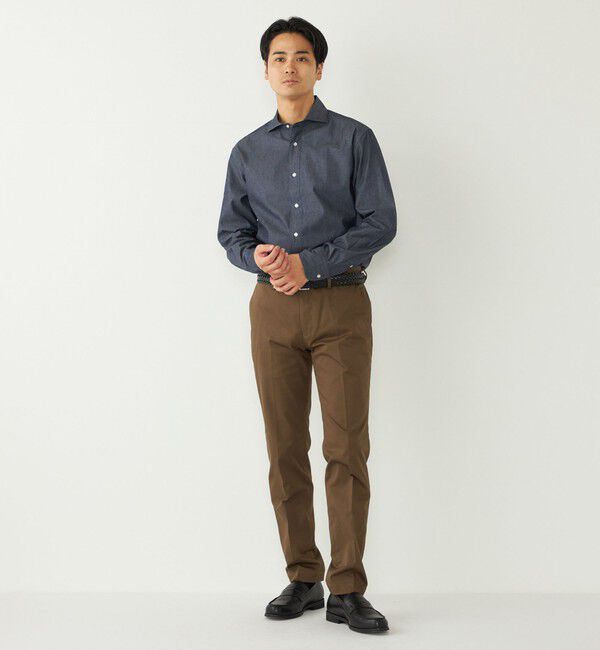 SHIPS Colors 「SHIPS Colors:デニム ワイドカラー シャツ◇」|シャツ・ブラウス|