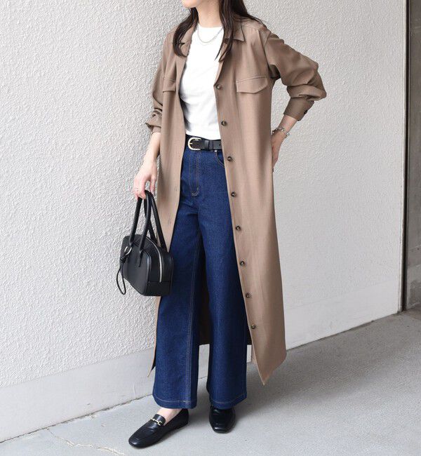 SHIPS Colors 「SHIPS Colors:〈手洗い可能〉開襟 ベルテッド シャツ ワンピース◇」|ワンピース|