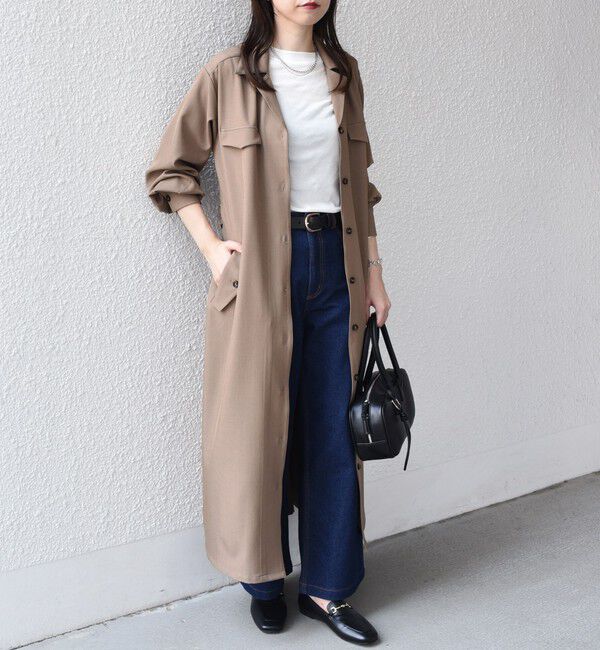 SHIPS Colors 「SHIPS Colors:〈手洗い可能〉開襟 ベルテッド シャツ ワンピース◇」|ワンピース|