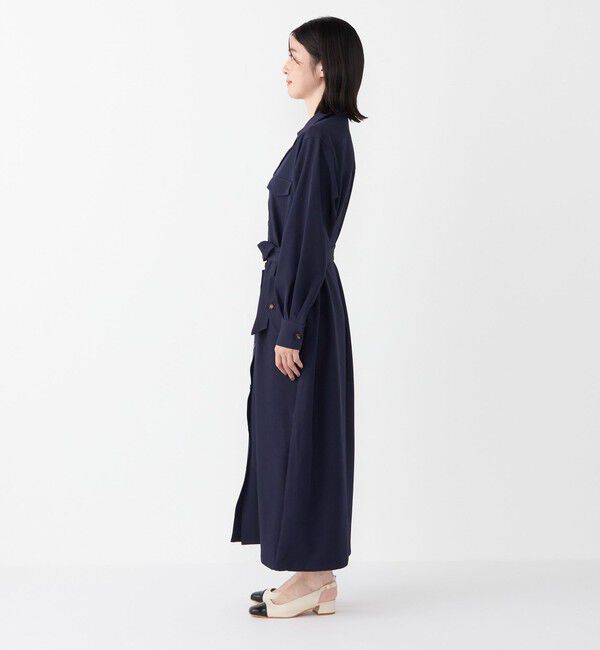 SHIPS Colors 「SHIPS Colors:〈手洗い可能〉開襟 ベルテッド シャツ ワンピース◇」|ワンピース|