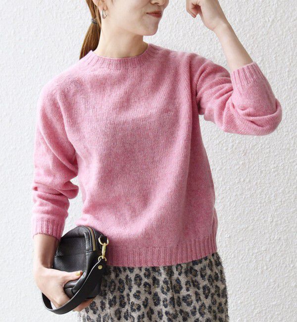 SHIPS any「【SHIPS any別注】Harley of Scotland: シェットランド クルーネック ニット 25AW」|ニット・セーター|