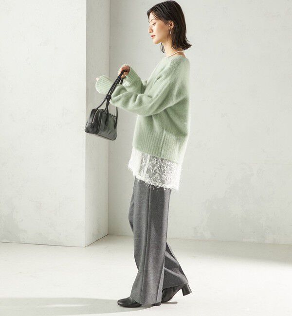 SHIPS for women「〈手洗い可能〉フォックス クルーネック ニット プルオーバー」|ニット・セーター|