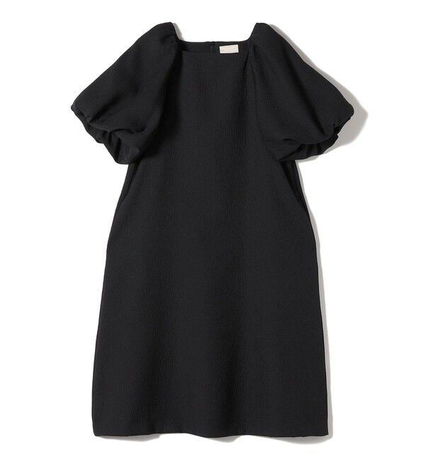 SHIPS for women「troisiemeCHACO:〈手洗い可能〉ジャカード パフ スリーブ（セレモニー対応可）」|ワンピース|